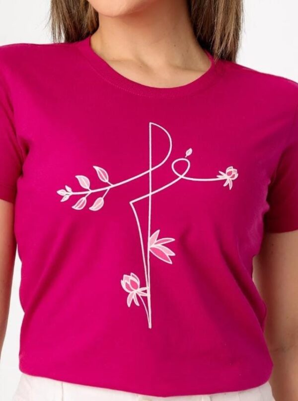 T- shirt Fé Flores