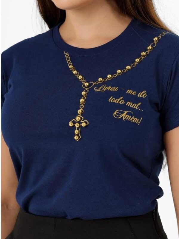 T shirt Rosario perolas