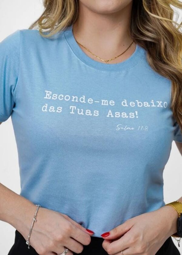 T shirt esconde me frente