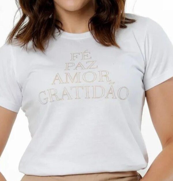 T shirt fez paz amor