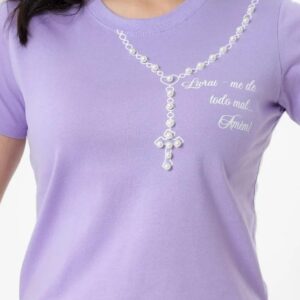 T shirt rosariol perolas